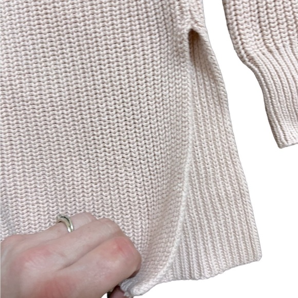 Goodthreads Women's Blush Pink V-Neck Sweater - 100% Cotton- Size Small - Picture 8 of 13